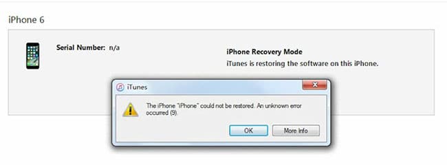 iTunes Fehler 9