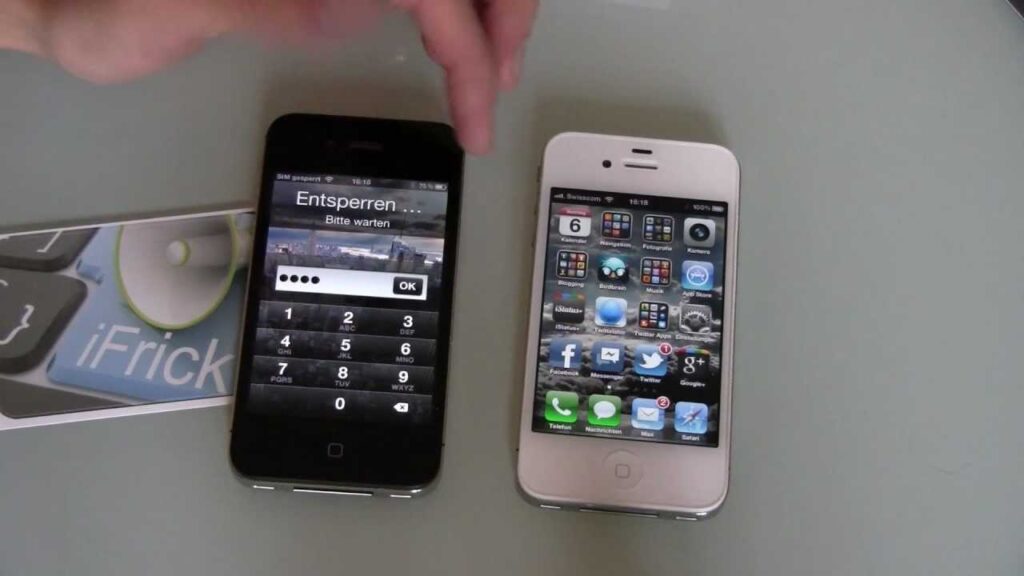 iPhone 4S schwarz u. weiss