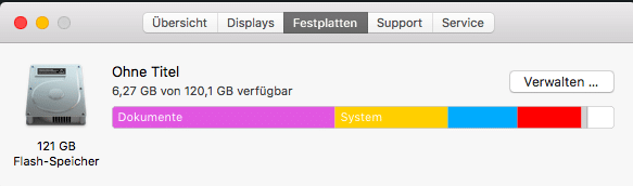 Flash Speicher Mac